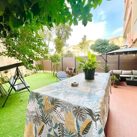 Apartman Joli 2 Pieces Avec Grand Jardin Menton